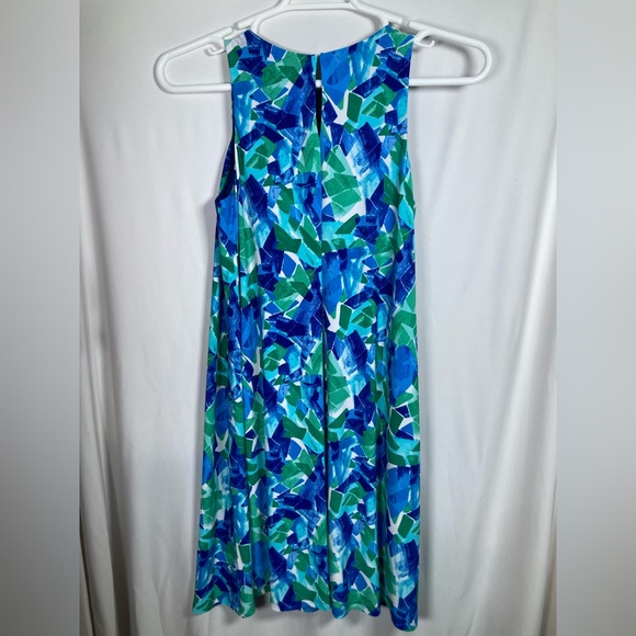 Ralph Lauren Blue and Green Patterned Dress - Picture 10 of 10